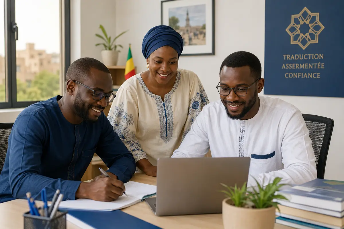 L'équipe de traducteurs experts de MaliTrad à Bamako